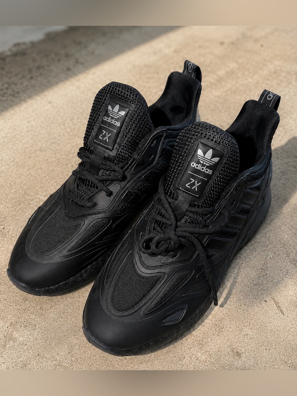 Adidas | ZX 2K Boost 2.0 Triple Black Sneakers | Size 6